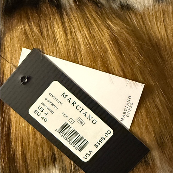 NWOT Guess Marciano furry coat - Picture 6 of 8